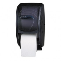 Duett Toilet Tissue Dispenser, 7 1/2 x 7 x 12 3/4, Black Pearl