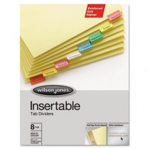 Gold Pro Insertable Tab Index, Multicolor 8-Tab, Letter, Buff Sheets