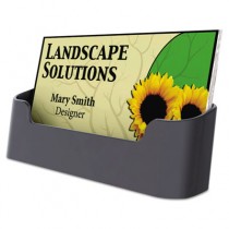 Business Card Holder, Capacity 50 2 x 3 1/2 Cards, Black