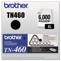 TN460 High-Yield Toner, 6000 Page-Yield, Black