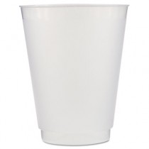 Front Flex Plastic Cups, 16 oz, Frosted/Translucent