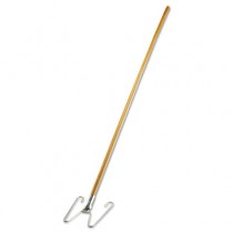 Wedge System Dust Mop Handle/Frame, 54", Natural/Chrome