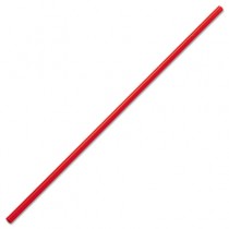 Unwrapped Stir-Straws, 5 1/4", Polypropylene, Red, 1000/Box