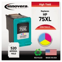 H75XLCL Compatible, Remanufactured, CB338WN (75XL) Ink, 520 Yield, Tri-Color