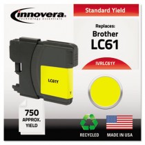LC61Y Compatible, Remanufactured, LC61Y Ink, 325 Page-Yield, Yellow