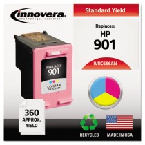 C656AN Compatible, Remanufactured, CC656AN (901) Ink, 360 Page-Yield, Tri-Color