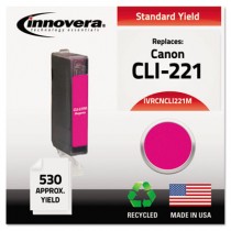 CNCLI221M Compatible, Remanufactured, 2948B001 (CLI221) Ink, 530 Yield, Magenta