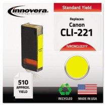 CNCLI221Y Compatible, Remanufactured, 2949B001 (CLI221) Ink, 510 Yield, Yellow