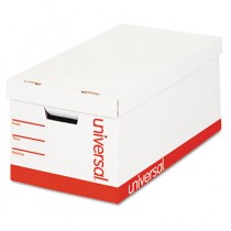 Extra-Strength Storage Box, Letter/Legal Size, White, 4/Carton