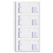 Second Nature Phone Call Book, 2 3/4 x 5, Two-Part Carbonless, 400 Forms