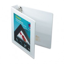 Framed View Binder With One Touch Locking EZD Rings, 1-1/2" Capacity, White