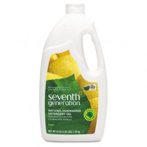 Automatic Dishwasher Detergent, Gel, Lemon Scent, 42 oz. Bottle