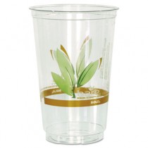 Bare RPET Cold Cups, Leaf Design, 20 oz, 50/Pack
