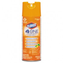4-in-One Disinfectant & Sanitizer, Fresh Citrus, 14oz Aerosol