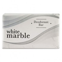 Deodorant Soap Bar, Individually Wrapped, White, 0.75 oz. Bar