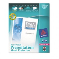 Top-Load Poly Sheet Protectors, Heavy, Letter, Diamond Clear, 200/Box