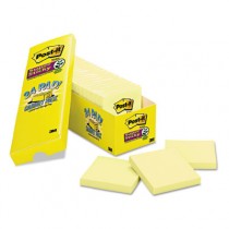 Super Sticky Notes, 3 x 3, Canary Yellow, 24 90-Sheet Pads/Pack