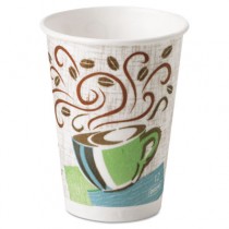 PerfecTouch Hot Cups, 12 oz, Coffee Haze Design, 1000/Case