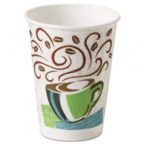 PerfecTouch Hot Cups, 8 oz, Coffee Haze Design, 500/Case