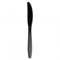 Guildware Heavyweight Plastic Knives, Black