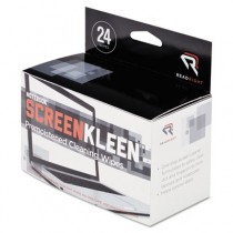 Notebook ScreenKleen Pads, Cloth, 2 1/2 x 5 1/4, White, 24/Box