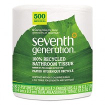 100% Recycled Jumbo Roll Bathroom Tissue, 2-Ply, White, 500/Roll, 60/Carton