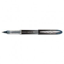 Vision Elite Roller Ball Stick Waterproof Pen, Blue/Black Ink, Super Fine