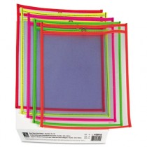 Stitched Shop Ticket Holder, Neon, Assorted 5 Colors, 9 x 12