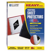 Traditional Polypropylene Sheet Protector, Heavyweight, 11 x 8 1/2, 50/BX