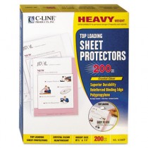 Heavyweight Polypropylene Sheet Protector, Clear, 11 x 8 1/2