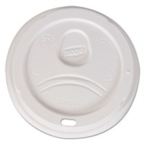 Sip-Through Dome Hot Drink Lids, Fits 20, 24 oz Cups, White, 1000/Case