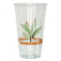 Bare RPET Cold Cups, Leaf Design, 24 oz, 50/Pack