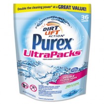 Ultrapacks Liquid Laundry Detergent, Free & Clear, 36 Packets/Case