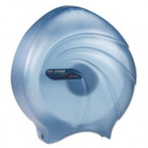 Oceans JBT Tissue Dispenser f/Jumbo Rolls, Blue, 12 1/2w x 5 1/2d x 14h
