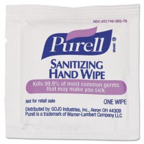Sanitizing Hand Wipes, 5 x 7, White, Individually Wrapped