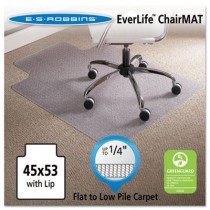 45 x 53 Lip Chair Mat, Task Series AnchorBar for Carpet up to 1/4"