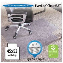 45x53 Lip Chair Mat, Performance Series AnchorBar for Carpet up to 1"