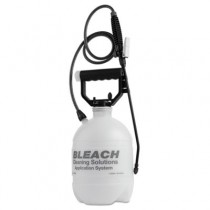 Commercial-Grade Sprayer, Atomist Bleach, 1gal, Polyethylene, White/Black