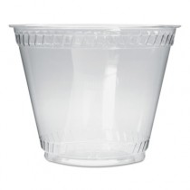 Greenware Cold Drink Cups, Old Fashioned, 9 oz, Clear