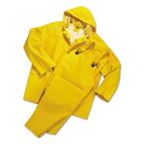 Rainsuit, PVC/Polyester, Yellow, 4X-Large