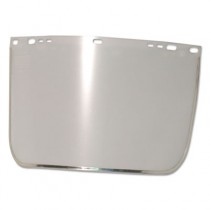 Face Shield Visor, 15 1/2" x 9", Clear, Bound, Plastic/Aluminum