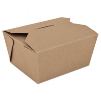 ChampPak Retro Carryout Boxes, Kraft, 4-3/8 x 3-1/2 x 2 1/2, Brown