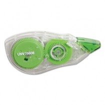 Correction Tape with Two-Way Dispenser, Non-Refillable, 1/5" x 472", 6/Pack