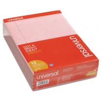 Colored Perforated Note Pads, 8-1/2 x 11, Pink, 50-Sheet