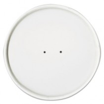 Paper Lids for Food Containers, White, 0.6"Height, Vented