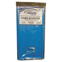 Plastic Table Cover, 54" x 108" Rectangle, Blue