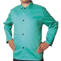 Cotton Sateen Jacket, Green, XX-Large