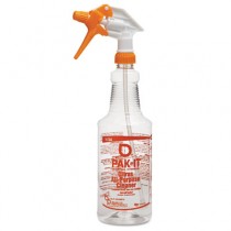 Color-Coded Trigger-Spray Bottle, 32oz, Orange, Citrus All-Purpose Cleaner