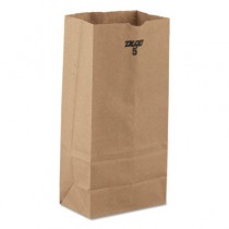Grocery Paper Bags, Brown Kraft, 5-lbs