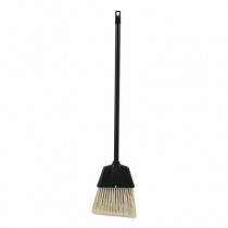 Lobby Dust Pan Broom, Plastic, Natural/Black, 38"